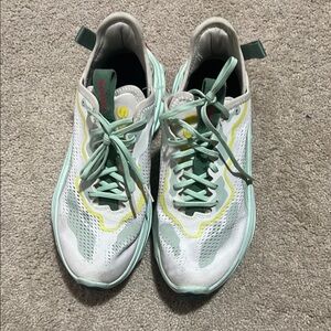 Sorel White and Green Athletic Sneakers